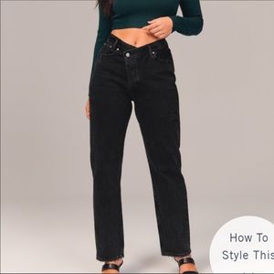 Abercrombie & Fitch High Rise Black Jeans